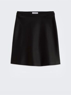 Margaret M. Classic Black Pull-on A-Line Mini Skirt NWT